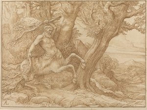 Kentaur s větvemi od Alphonse Legros