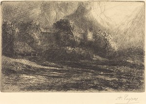 Chailli viděno v bouři od Alphonse Legros