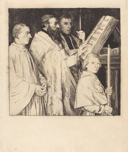 Choristé, 1. deska Le lutrin. od Alphonse Legros