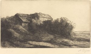 Chata na svahu od Alphonse Legros