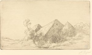 Chata s vozíkem od Alphonse Legros