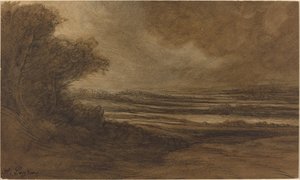 Venkov Burgundska [recto] od Alphonse Legros