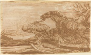 Smrt a její kůň. od Alphonse Legros