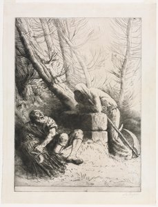 Smrt a dřevorubec od Alphonse Legros