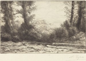 Okraj dřeva Lisiere de bois. od Alphonse Legros