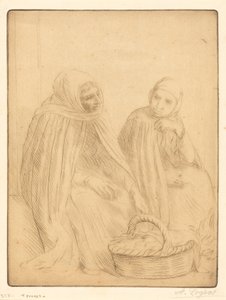 Prodejci vajec, 1. deska Prodejci vajec. od Alphonse Legros