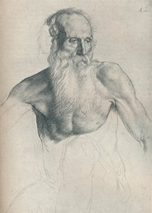 Studie starého muže s dlouhými vousy, c1895, 1923 od Alphonse Legros
