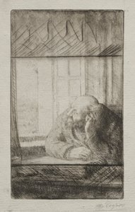 Večer u okna od Alphonse Legros
