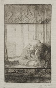 Večer u okna. od Alphonse Legros
