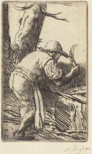 Fagot-Cutter (The Fagot-Cutter) od Alphonse Legros