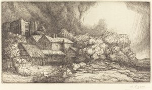Farma u kláštera od Alphonse Legros
