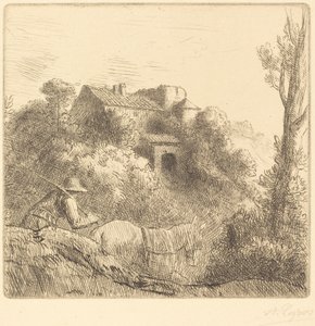Farma na kopci od Alphonse Legros