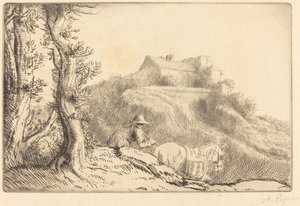 Farma na kopci od Alphonse Legros