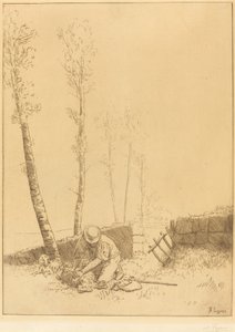 Hledání ovce (Le mouton retrouve) od Alphonse Legros