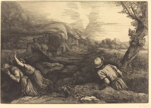 Oheň v Hamletu od Alphonse Legros