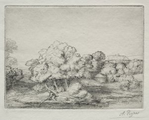 Hamlet u jezera od Alphonse Legros