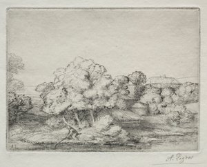 Hamlet u jezera od Alphonse Legros