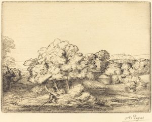 Hamlet u jezera od Alphonse Legros