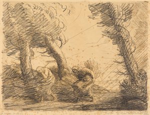 Žnečky překvapené bouří od Alphonse Legros
