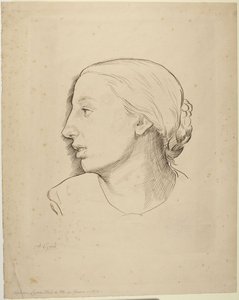 Hlava ženy od Alphonse Legros