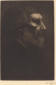 Hlava žebráka Tete de mendiant. od Alphonse Legros