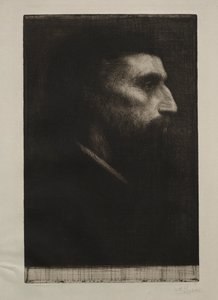 Hlava muže. od Alphonse Legros