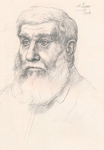 Hlava rolníka, 1902, 1903 od Alphonse Legros