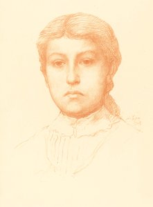 Hlava mladé dívky Hlava mladé dívky. od Alphonse Legros