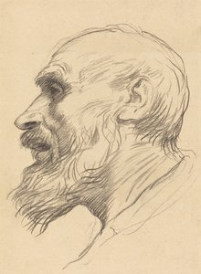 Hlava starého muže. od Alphonse Legros