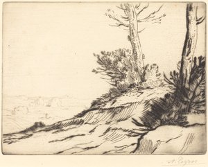 Kopec s keři (La butte aux broussailles) od Alphonse Legros