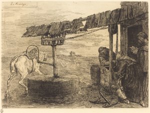 Manéž Mill Le poháněná koňmi. od Alphonse Legros