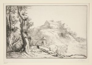 Farma na kopci od Alphonse Legros