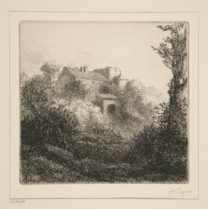 Farma na kopci od Alphonse Legros