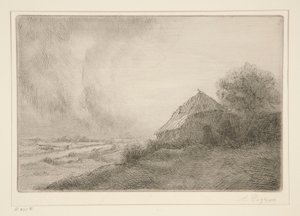 Chata na kopci od Alphonse Legros