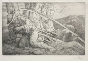 Smrt a dřevorubec (5. deska) od Alphonse Legros