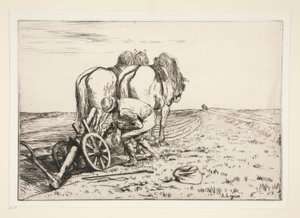 La charrue (Pluh) od Alphonse Legros