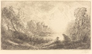 Krajina: Východ slunce od Alphonse Legros
