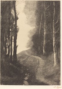Krajina s břízami od Alphonse Legros