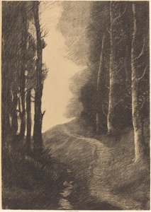 Krajina s břízami od Alphonse Legros