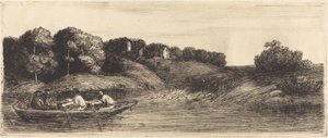 Krajina s lodí, 1. deska od Alphonse Legros