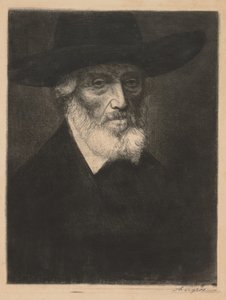 Velký portrét Thomase Carlylea od Alphonse Legros