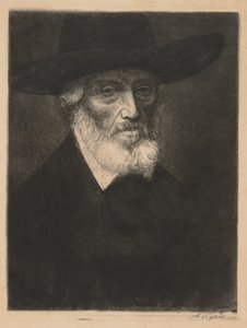 Velký portrét Thomase Carlylea. od Alphonse Legros