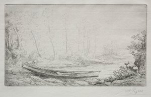 Odjezd na rybaření, do mlh od Alphonse Legros