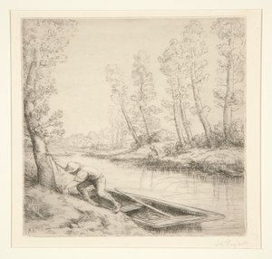 Ráno na řece od Alphonse Legros