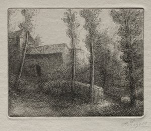 Mlýnský most od Alphonse Legros
