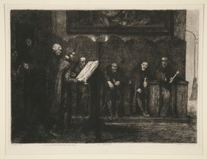 Les chantres espagnols, nebo Le lutrin (Španělští Cantors, nebo Lectern) od Alphonse Legros