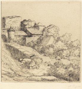 Malý hořák trávy od Alphonse Legros