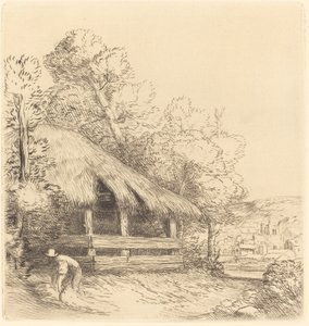 Malý přístřešek (Le petit hangar) od Alphonse Legros