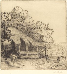 Malý přístřešek Le petit hangar. od Alphonse Legros