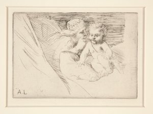 Mab et Cupidon (Mab a Cupid) od Alphonse Legros